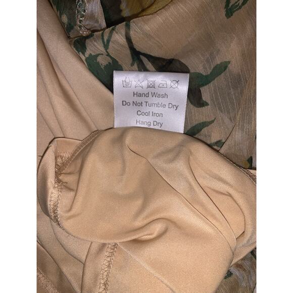 O.P.T Women's Floral Print Romantic Coquette Dress Yellow Size XS - Picture 7 of 9